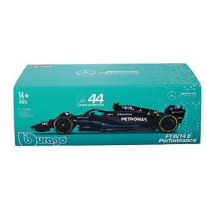Miniatura Bburago 1:24 Mercedes-AMG F1 W14 E Performance #44 – Lewis Hamilton
