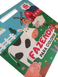 Fazenda Para Colorir com 100 Adesivos