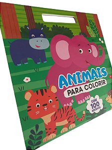 Animais Para Colorir com 100 Adesivos