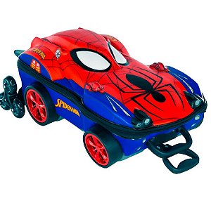 Mochila Escolar Homem Aranha com 03 Rodinhas Maxtoy