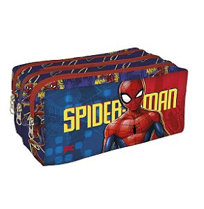 Estojo Escolar Triplo Homem Aranha