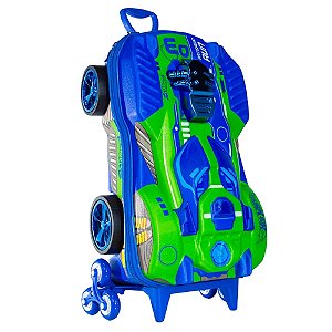 Mochila Escolar Hotwheels Dune A Soar Motor Azul Maxtoy