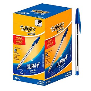 Caneta Esferográfica Bic Cristal Média Caixa com 50 Unidades