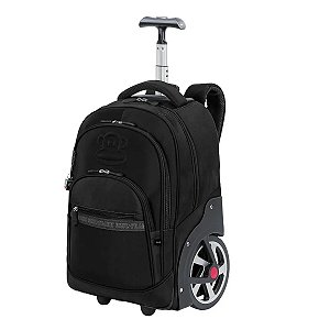Mochila Paul Frank Carrinho Mega Rodas T03 Preto