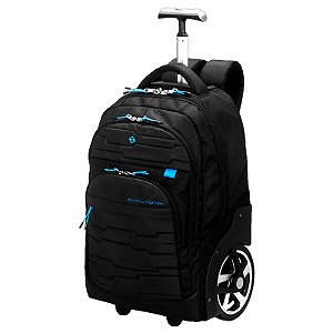 Mochila Paul Frank Carrinho Mega Rodas Evolution - Preto