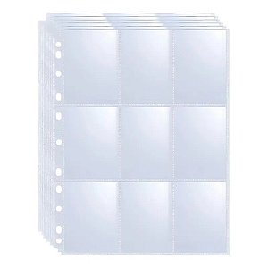 Kit com 10 Envelopes Plásticos para Cards 9 Lugares Pacote Dac