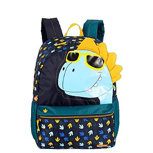 Mochila Grande Sestini Plus Dino - Papelaria Novo Horizonte