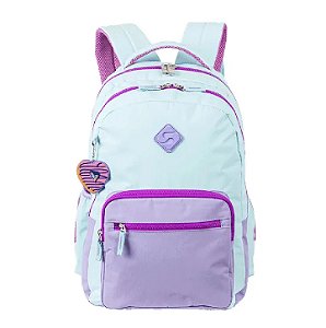 Mochila Sestini Grande 2 Compartimentos College Crinkle 4 - Blueberry