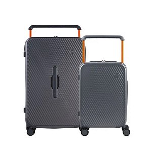 Conjunto de Malas Bagaggio P e G Bahamas - Cinza Escuro