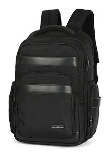 Mochila Executiva Polo King First Notebook Preto Grande