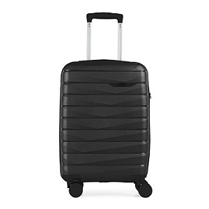 Mala de Bordo 10kg Bagaggio Polipropileno 4 Rodas Route Preta