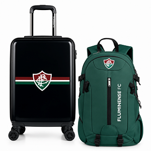 Kit Mala de Viagem Bordo 10kg Bagaggio Fluminense + Mochila