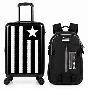 Mala de Viagem Bordo 10kg Bagaggio Botafogo + Mochila