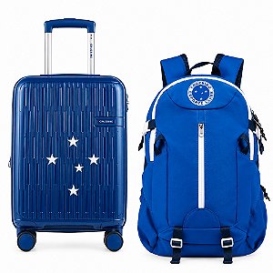 Kit Mala de Viagem Bordo 10kg Bagaggio Cruzeiro + Mochila