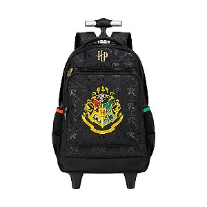 Mochila com Rodinhas Porta-varinha Harry Potter Brasão Hogwarts
