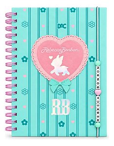 Caderno Smart Rebecca Bonbon 80 Fls 10 Matérias Azul