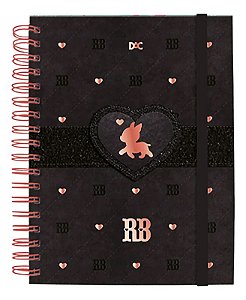 Caderno Smart Rebecca Bonbon 80 Fls 10 Matérias Preto