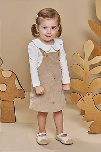 BODY ML E SALOPETE ALCA BEGE ESCURO