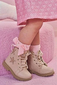 MEIA 3/4 BEBE ROSA CLARO