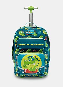 MOCHILA COM RODINHA JACA RELAX AZUL PETROLEO UN 7909692269951