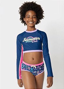 CONJUNTO CROPPED TEEN UNI TENNIS AZUL MARINHO 14 7909692260118