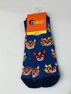 8200 MEIA SOQUETE TIGRE KIDS EF AZUL 23 A 27 7909692301781