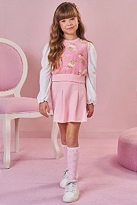 MEIA 3/4 ROSA CLARO