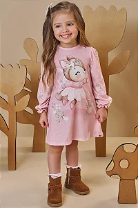 VESTIDO EM MALHA FRESH ROSA