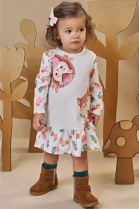 VESTIDO EM TERMOSKIN PELUCIADO BEGE CLARO