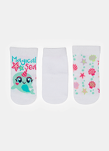MEIA TRIPACK CLUB BABY MENINA