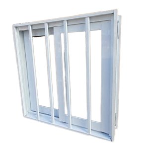 Janela banheiro 2 Folhas Móvel L-Suprema Vidro 3mm com grade