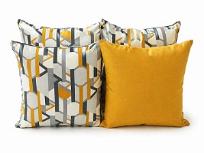 Kit 4 Capas de Almofada Home