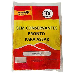 Espetinho de Frango 10 Unidades Sem Conservantes Pronto para Assar