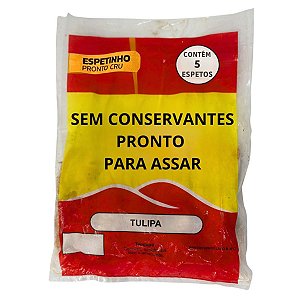 Espetinho Tulipa Sem Conservantes 5 Unidades Pronto para Assar