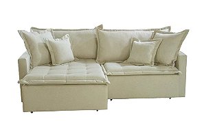 SOFA RETR SF.2360 ZOE 260CM LINHO SAT/MARFIM 12 - INNOVE