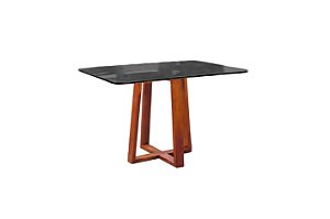 MESA PEDRO 160X90 MEL/PRETO - ART ASSENTOS