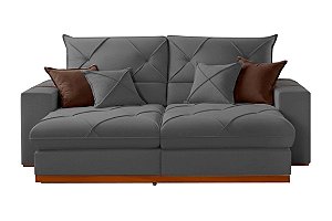 SOFA RETR GRAN BELLO 290 VEL CINZA/20 - IMPERIO
