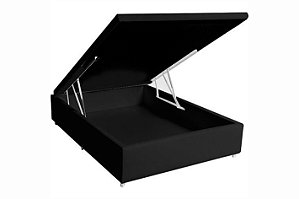 BOX BAU CASAL 1,38X1,88 KORINO PRETO/107