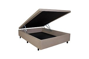 BOX BAU CASAL 1,38X1,88 KORINO LINHO BEGE-UNIFLEX