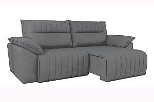 SOFA RETR SICILIA 230 VEL CHUMBO/TITANIO - BEST HOUSE