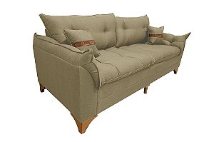 SOFA FIXO SF.3080 CRETA 180CM LINHO BEGE/24 - BOARETO