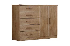 COMODA CQ.1320 SPACE 5 GV/ 2 PORTAS - CUMARU - NH