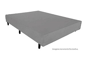 BOX/BASE *138X25 SUEDE CINZA - UNIFLEX