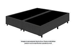 BOX/BASE BIP *158X25 SUEDE CINZA - UNIFLEX