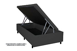 BOX BAU SIMPLES 30CM *88 PRETO - ALTO NIVEL