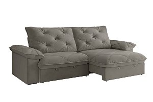 SOFA AMSTERDA 260 SLIM NESCAU - BEST HOUSE