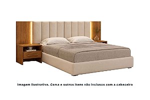 CABECEIRA CASAL BOX EVEREST PLUS C/2 CRIADOS CINAMOMO - NH