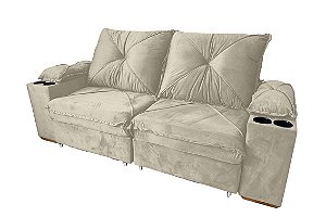 SOFA RETR STANLEY C/COOLER 215 BEGE - ESTOFAMART