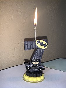 Vela personalizada de biscuit tema Batman