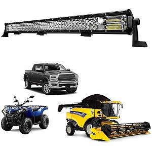 Farol Barra 168 LEDs 7D 504W Auxiliar Off Road LT2508 92cm